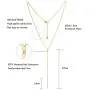 18K Gold Chain Y-shaped Necklace with Cultured Freshwater Pearl and Bar Pendant Minimalist Layering Jewelry for Women Girls 18K Gold Chain Y-shaped Necklace with Cultured Freshwater Pearl and Bar Pendant Minimalist Layering Jewelry for Women Girls