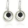 Stera Jewelry 925 Sterling Silver & Gold-Filled Multi Hoops Turquoise or Black Onyx Dangle Earrings Stera Jewelry 925 Sterling Silver & Gold-Filled Multi Hoops Turquoise or Black Onyx Dangle Earrings