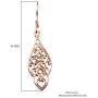 Shop LC 925 Sterling Silver 14K Rose Gold Plated Dangle Drop Earrings for Women Prom Jewelry Mothers Day Gifts