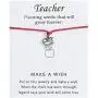 yfstyle Gift Card Bracelets Back to School Graduation for Mama Teachers Adjustable Bracelet with Silver Pendant Thanksgiving Jewelry Gifts