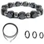 Genuine Hematite Bracelet for Men and Women, Magnetic Therapy Bracelet Absorbs Negative Engergy, Bead Strand Stones Healing Bracelet Genuine Hematite Bracelet for Men and Women, Magnetic Therapy Bracelet Absorbs Negative Engergy, Bead Strand Stones Healing Bracelet