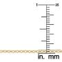 Kooljewelry 14k Yellow Gold 1.9 mm Rolo Chain Necklace (16, 18, 20, 22, 24 or 30 inch)