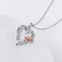 DAOCHONG S925 Sterling Silver Sisters are Flowers from The Same Garden Pendant Necklace or Bangle for Women Sisters Friend