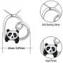 Cute Animal Necklace S925 Sterling Silver Animal Jewelry Forever Love Heart Pendant Necklace Gifts for Women Mom Birthday Mothers Day Cute Animal Necklace S925 Sterling Silver Animal Jewelry Forever Love Heart Pendant Necklace Gifts for Women Mom Birthday Mothers Day