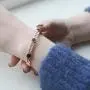 Luxe Alice Premium Fashion Accessory of Rose Gold Surgical Steel Bracelets for Women, Charm Link (Chain) Wrist Bracelet(Bangle)