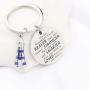WSNANG Lighthouse Pendant Necklace Love Pearl Lighthouse Jewelry Birthday Gifts for Him Her with Lighthouse Hope Charms for Necklace