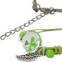 Soul Statement Green Clover Bracelet Shamrock St Patricks Day Accessories Wrap Bracelet