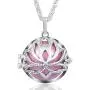EUDORA Harmony Bola Necklace Yoga Lotus Music Chime Locket Pendant Wishing Ball Pregnancy Gift, 30'' Chain EUDORA Harmony Bola Necklace Yoga Lotus Music Chime Locket Pendant Wishing Ball Pregnancy Gift, 30'' Chain