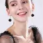 DAMLENG 5 Pairs Cute Resin Round Lollipop Drop Earring Handmade Candy Color Simulation Food Dangle Earring for Women Girl Funny Cartoon Friendship Jewelry