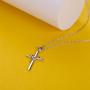 925 Sterling Silver Cross Necklace for Women Birthstone Necklace for Mom Gift for Mothers Day, Birthday or Anniversary by AmorAime