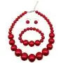 Halawly Large Pearl Necklace Jewelry Set - 3 Colors Simulated Pearl Beads Statement Strand Necklaces Bracelet and Earrings for Women Halawly Large Pearl Necklace Jewelry Set - 3 Colors Simulated Pearl Beads Statement Strand Necklaces Bracelet and Earrings for Women