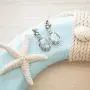 PZ Paz Creations 925 Sterling Silver Iridescent Roman Glass and Pearl Dangle Earrings PZ Paz Creations 925 Sterling Silver Iridescent Roman Glass and Pearl Dangle Earrings