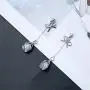 Beiswe 1 Pair Opal Drop Long Earrings Elegant Bowknot Tassel Earrings for Women and Girls Jewellery Christmas Gift (Silver) Beiswe 1 Pair Opal Drop Long Earrings Elegant Bowknot Tassel Earrings for Women and Girls Jewellery Christmas Gift (Silver)