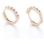 14k gold-plated inlaid cubic zirconia round low-sensitivity ladies necklace earrings set, fashion trend does not fall off