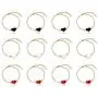 Uloveido 1 Dozen Cute Red Black White Heart Bracelets Gold Plated Adjustable Anklet Gifts for Children Kids On Christmas Y569 Uloveido 1 Dozen Cute Red Black White Heart Bracelets Gold Plated Adjustable Anklet Gifts for Children Kids On Christmas Y569