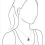 Starborn Rough Gemstone Sterling Silver Pendant - Medium