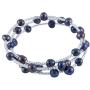 Sterling Silver Flex Fit Bangle Wrap Bracelet 3-Row Handpicked AA 6-7mm Baroque Freshwater Cultured Pearls ✦ June Birthstone ✦