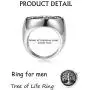 Hanpabum 2Pcs Stainless Steel Rings for Men Celtic Knot Signet & Tree of Life Rings Set Size 7-13 Hanpabum 2Pcs Stainless Steel Rings for Men Celtic Knot Signet & Tree of Life Rings Set Size 7-13