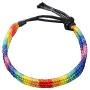Nanafast Rainbow LGBT Pride Bracelet Handmade Braided Friendship String Bracelet for Gay & Lesbian Adjustable Size