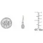 Dazzlingrock Collection 14K 7X5 MM Each Oval Lab Created Gemstone & Round Diamond Dangling Drop Earrings, Rose Gold Dazzlingrock Collection 14K 7X5 MM Each Oval Lab Created Gemstone & Round Diamond Dangling Drop Earrings, Rose Gold