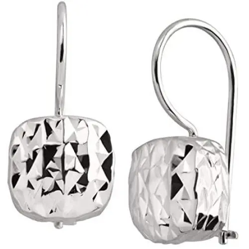 Silpada Rounded Cube Drop Earrings in Textured Sterling Silver Silpada Rounded Cube Drop Earrings in Textured Sterling Silver