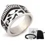 Gungneer Stainless Steel Wedjat Eye of Horus Ring Scarab God of Egypt Pyramid Ancient Vintage Jewelry US Size 7-13 Gungneer Stainless Steel Wedjat Eye of Horus Ring Scarab God of Egypt Pyramid Ancient Vintage Jewelry US Size 7-13