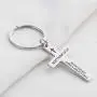 KUIYAI Matthew 19:26 with God All Things are Possible Cross Religious Keychain Christian Gift Bible Verse Inspirational Keyring