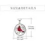 Cardinal Necklace Sterling Silver Red Bird Memorial Gift for Women Cardinal Jewelry for Girls Loved Ones Cardinal Necklace Sterling Silver Red Bird Memorial Gift for Women Cardinal Jewelry for Girls Loved Ones