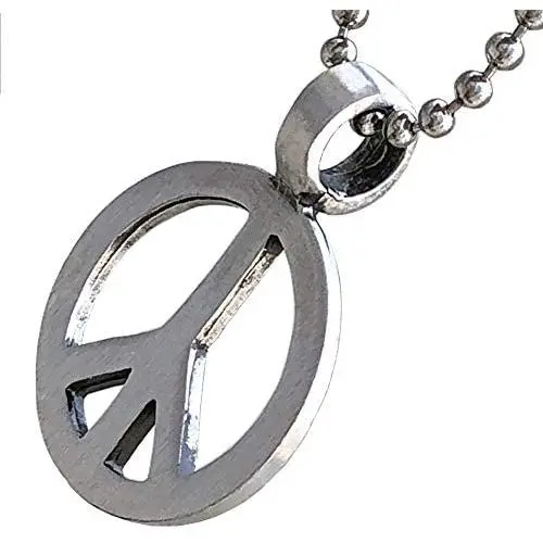 Peace Sign Jewelry Hippie Reggae Disco 70s Fashion Peace Symbol protection Amulet Pewter Pendant Necklace Charm Mens Womens Girls Boys Unisex for men women girls boys gay w Silver Ball Chain Peace Sign Jewelry Hippie Reggae Disco 70s Fashion Peace Symbol protection Amulet Pewter Pendant Necklace Charm Mens Womens Girls Boys Unisex for men women girls boys gay w Silver Ball Chain