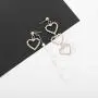 Initial Heart Earrings for Women，Love Heart Dangle Earrings, Gift for Birthday, Thanksgiving, Mothers Day, Casual or Daily Wear