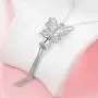 LUHE Butterfly Necklace Sterling Silver Long Fringe Tassel Butterfly Jewelry for Women Girls, Romantic Anniversary Birthday Gifts for Her
