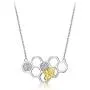 Sllaiss 925 Sterling Silver Honeycomb Crystal Necklace Crystals from Austria Cute Honey Bee Pendant Jewelry for Women Christmas, Valentines Day Gift with Box Sllaiss 925 Sterling Silver Honeycomb Crystal Necklace Crystals from Austria Cute Honey Bee Pendant Jewelry for Women Christmas, Valentines Day Gift with Box