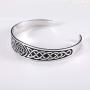 LUSSO Celtic Knot Magnetic Therapy Bracelet Stainless Steel Cuff Bangle Vintage Symbol Norse Amulet Health Care Jewelry for Women Men