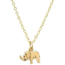 Pori Jewelers 14K Yellow Gold Animals/Sealife Pendants in Diamond Cut 14K Gold Cable Chain -18''