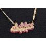 Personalized Custom Name Necklace Double Nameplate Acrylic board Made Any Name Dazzling and Stunning
