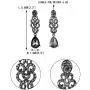 EVER FAITH Womens Crystal Gorgeous Bridal Floral Dangle Teardrop Chandelier Pierced Earrings EVER FAITH Womens Crystal Gorgeous Bridal Floral Dangle Teardrop Chandelier Pierced Earrings