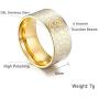 vfaejll Mens Stainless Steel Ring Vintage Chinese 4 Guardian Beasts Carved Metal Punk Biker Signet Band Rings for Men 10mm Black Gold Size 7-13