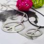 Top TAX Store 2Pcs Peace Sign Pendant Necklaces-60s 70s Hippie Party Dressing Accessories Hippie Pendant Necklace for Men Women
