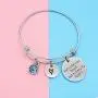 Adjustable Sister Birthstone Bracelet Not Sisters By Blood But Sisters By Heart Charm Bangle for Sister Best Friend Birthday Jewelry Gift Adjustable Sister Birthstone Bracelet Not Sisters By Blood But Sisters By Heart Charm Bangle for Sister Best Friend Birthday Jewelry Gift