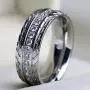 wedding ring set Two Rings His Hers Couples Matching Rings Womens 2pc White Gold Filled Square CZ Wedding Engagement Ring Bridal Sets & Mens Titanium Wedding Band wedding ring set Two Rings His Hers Couples Matching Rings Womens 2pc White Gold Filled Square CZ Wedding Engagement Ring Bridal Sets & Mens Titanium Wedding Band