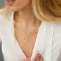 Heart Initial Necklace for Women, 14K Gold Plated Cubic Zirconia Heart Pendant Necklace, Dainty Initial Charm Necklace Alphabet Letter A to Z Initial Jewelry for Women Girls