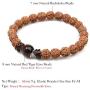BALIBALI Handmade 5 Mukhi Rudraksha Bracelet Beaded Meditation Wrist Tibetan Bracelet Japa Prayer Charm Bracelets