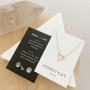 HONEYCAT Outline Triangle Necklace in Gold, Rose Gold or Silver | Minimalist, Delicate Jewelry