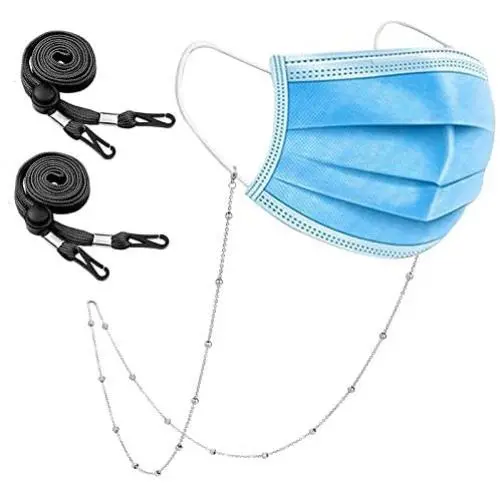 Face Mask Chain Stainless Steel Holder Lanyard Chain Necklace Strap Stylish Leash Handy Face Mask Retainer Hanger Keeper Mask Holder Accessory Necklace Jewelry for Women Men Teen Girls Kids Face Mask Chain Stainless Steel Holder Lanyard Chain Necklace Strap Stylish Leash Handy Face Mask Retainer Hanger Keeper Mask Holder Accessory Necklace Jewelry for Women Men Teen Girls Kids