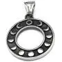 GUNGNEER Stainless Steel Triple Moon Goddess Amulet Wicca Pentagram Round Pagan Star Jewelry Keel Chain 20'' 28'' GUNGNEER Stainless Steel Triple Moon Goddess Amulet Wicca Pentagram Round Pagan Star Jewelry Keel Chain 20'' 28''