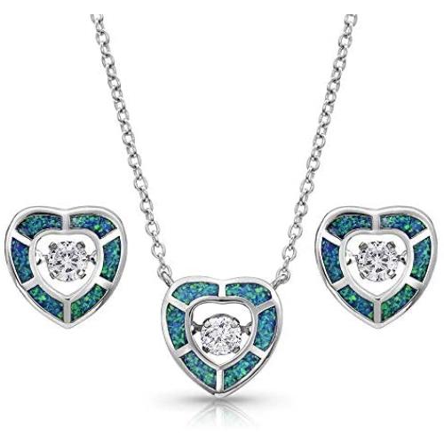 Montana Silversmiths River of Lights Dancing Heart Jewelry Set