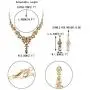 EVER FAITH Austrian Crystal Bridal Floral Wave Teardrop Necklace Earrings Set EVER FAITH Austrian Crystal Bridal Floral Wave Teardrop Necklace Earrings Set