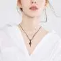 Stainless Steel Hypoallergenic Necklace Black Gold Silver Pendant Necklace for Boys Men Teens