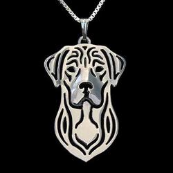 Labrador Retriever Sterling Silver Necklace Dangle Earrings Set by Ginger Lyne Lab Puppy Dog Pet Pendant Box Chain Doggie Animal Paw Print Heart Jewelry for Pit Mom Women Girls Teens