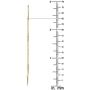 Kooljewelry 14k Yellow Gold Double Triangle Dangle Earrings, 2.8 inch